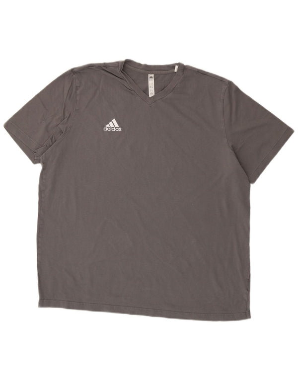 T-shirt Adidas da uomo Top XL in cotone grigio