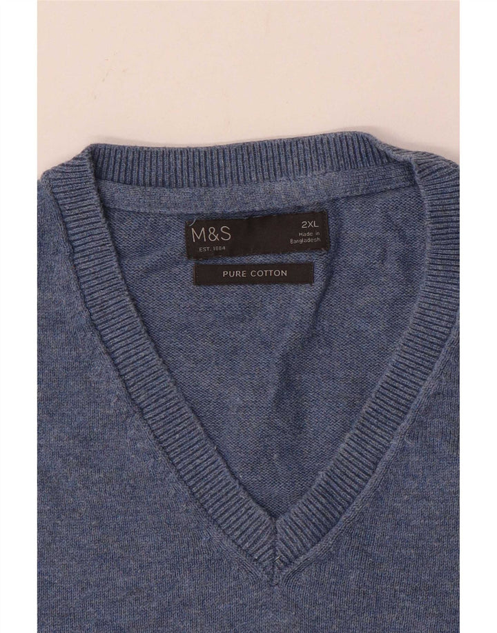 Canotta da uomo Marks & Spencer 2XL cotone blu
