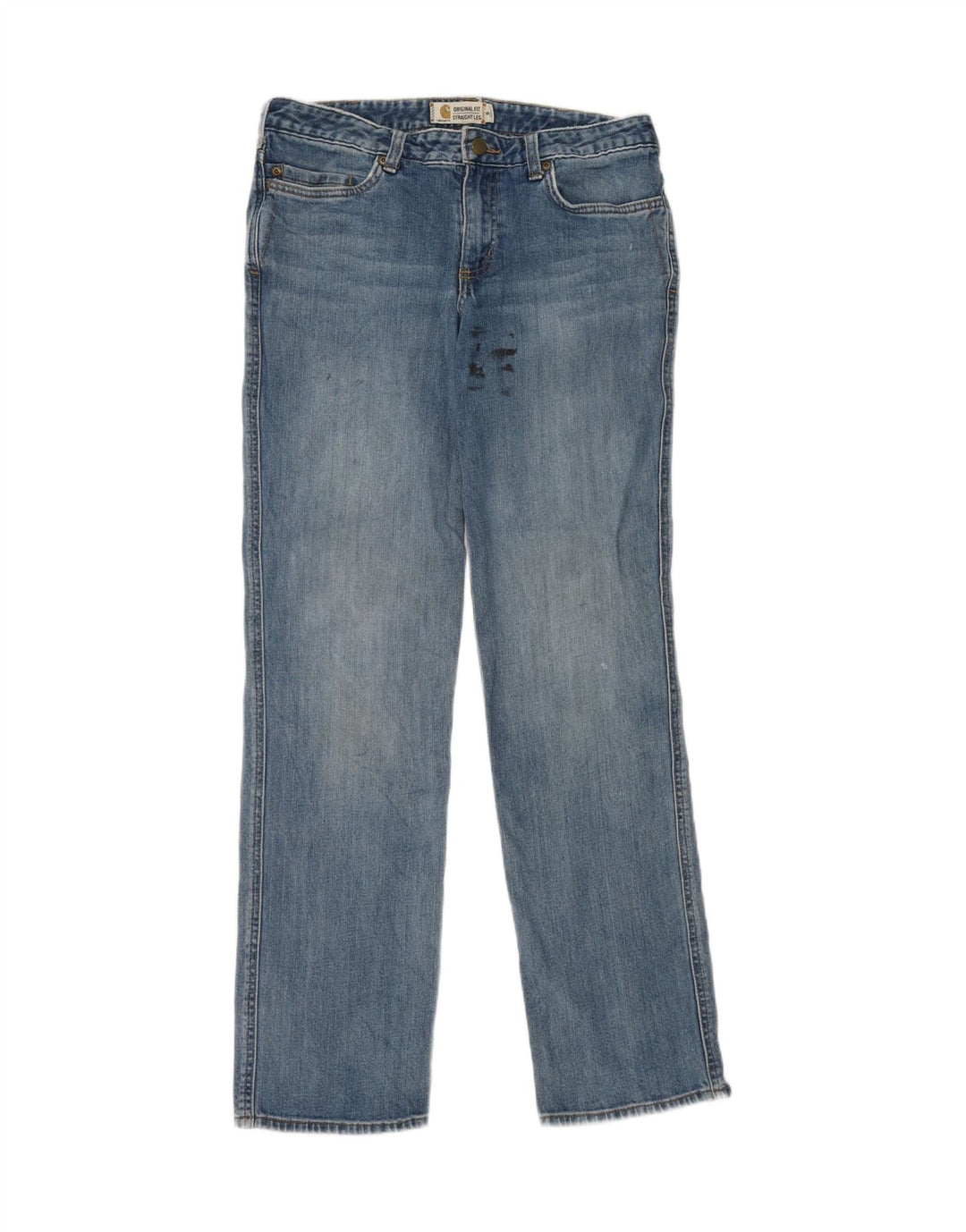 Jeans dritti da donna Carhartt US 8 medio W30 L31 cotone blu
