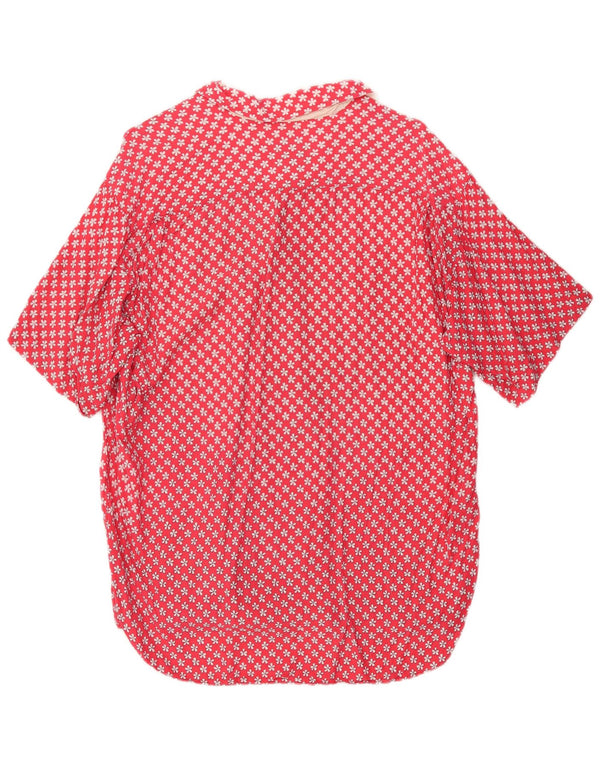 Camicia a maniche corte da uomo Carrera XL rossa floreale