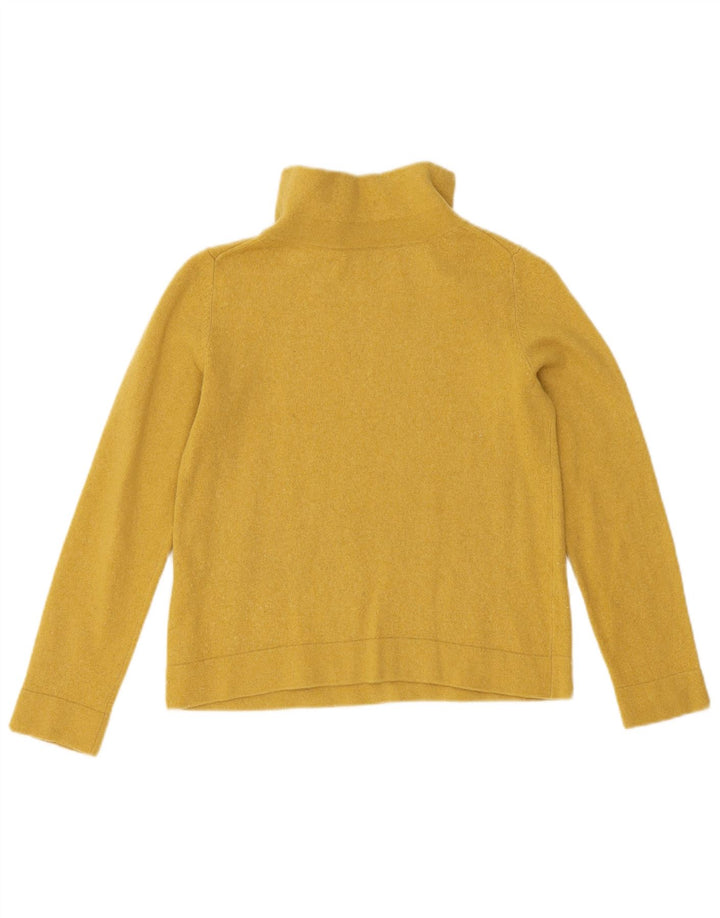 Maglione da donna Hobbs Crop Turtle Neck Jumper UK 12 Lana gialla media