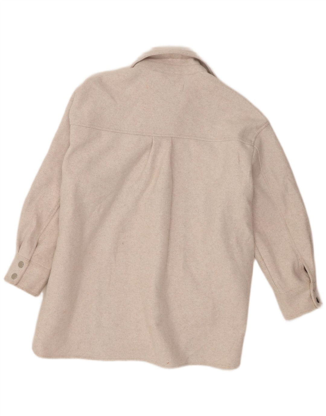 Giacca Shacket da donna Zara UK 6 XS Poliestere beige