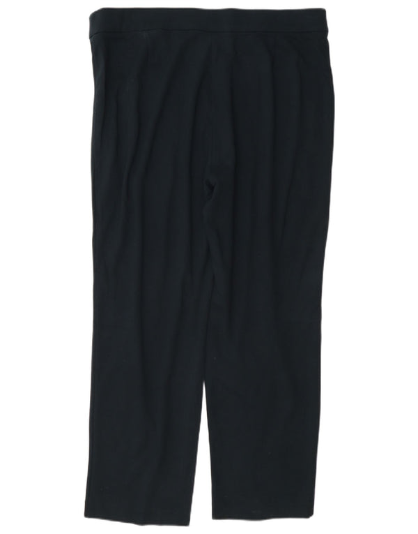 Pantaloni casual dritti da donna Marks & Spencer UK 18 XL W38 L27 Blu navy
