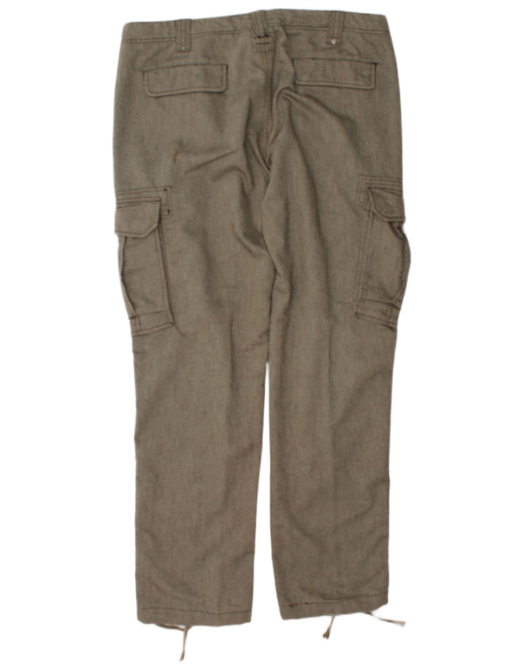Pantaloni cargo dritti da uomo Calvin Klein W36 L34 grigio a spina di pesce