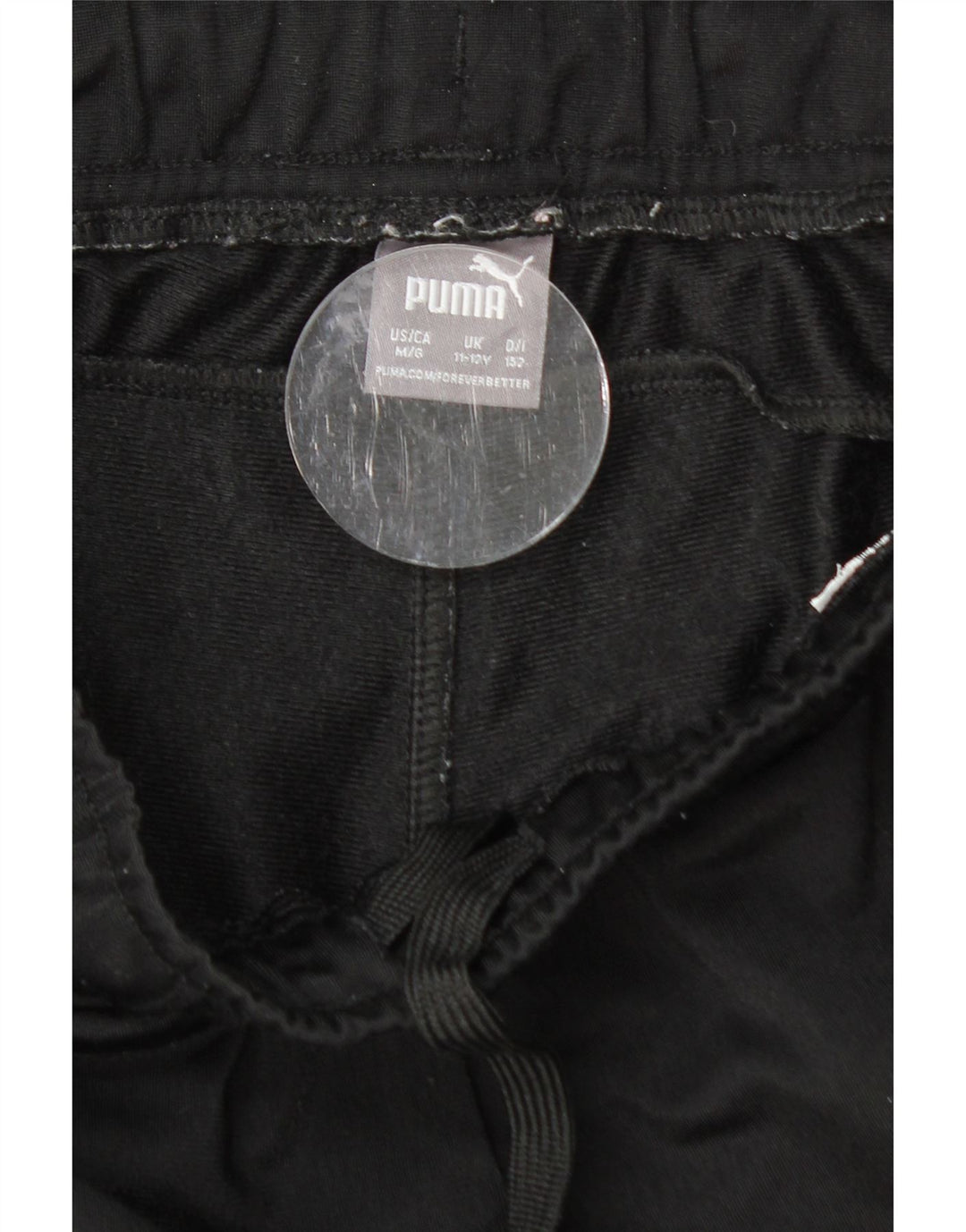 PUMA Girls Tracksuit Trousers 11-12 Years Black