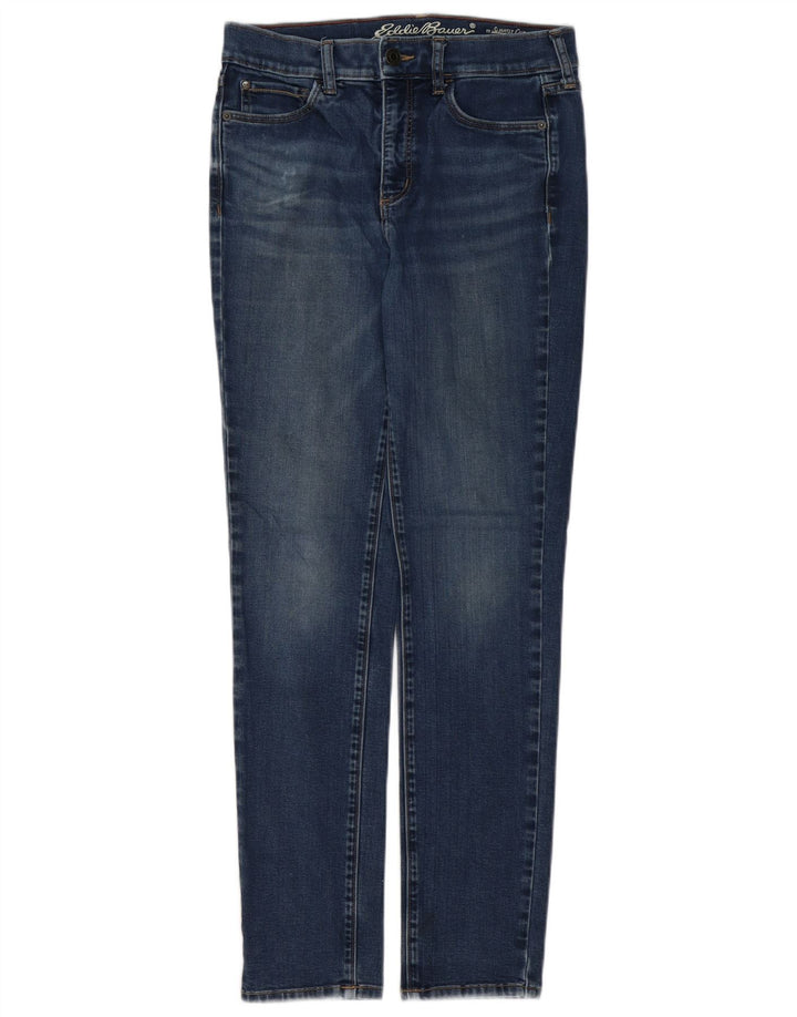 EDDIE BAUER Jeans slim da donna leggermente curvy US 4 Small W28 L30 Blu