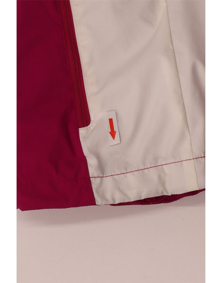 Giacca antipioggia Columbia Interchange da donna UK 16 grande nylon color block rosa