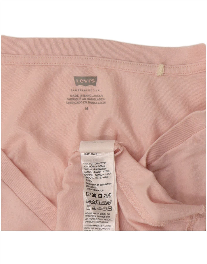 T-shirt da donna Levi's Top UK 14 cotone rosa medio