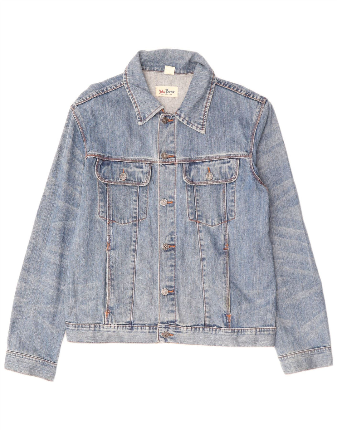 JOHN BANER Giacca di jeans da uomo UK 44 2XL Cotone blu