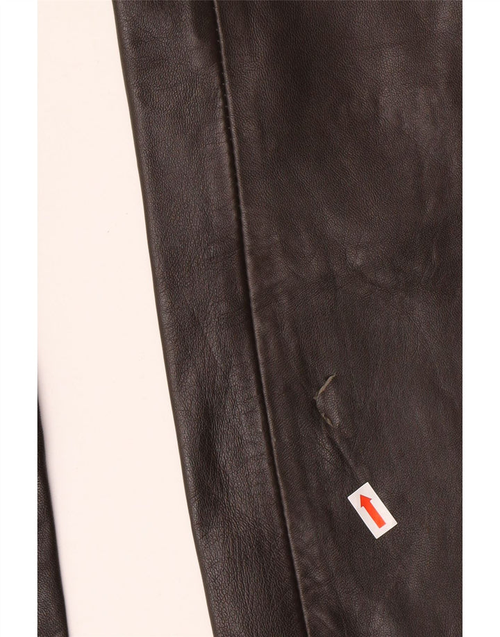 Pantaloni in pelle da donna MADDOX EU 36 Small W26 L32 Pelle marrone