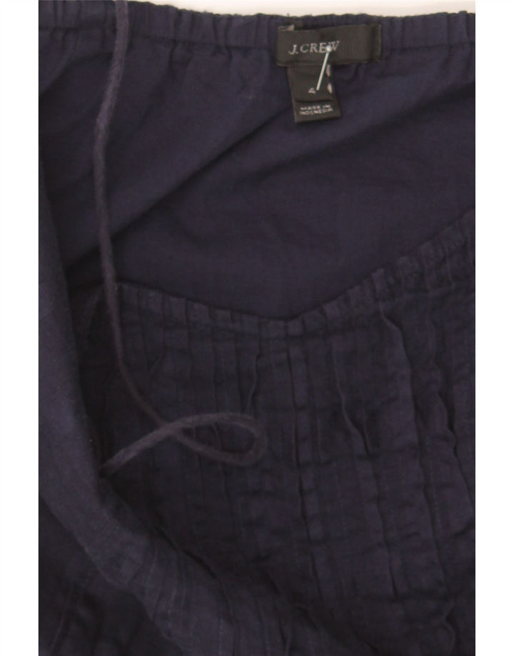 J. CREW Womens Sundress US 4 Small Navy Blue Striped Cotton Vintage J. Crew and Second-Hand J. Crew from Messina Hembry 