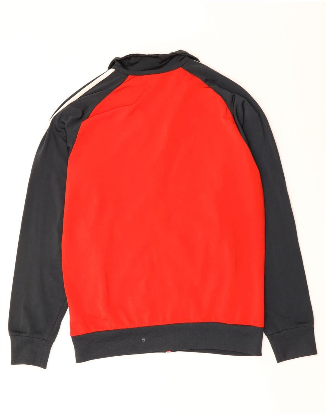 Giacca da tuta da uomo ADIDAS UK 40/42 Poliestere color block rosso medio