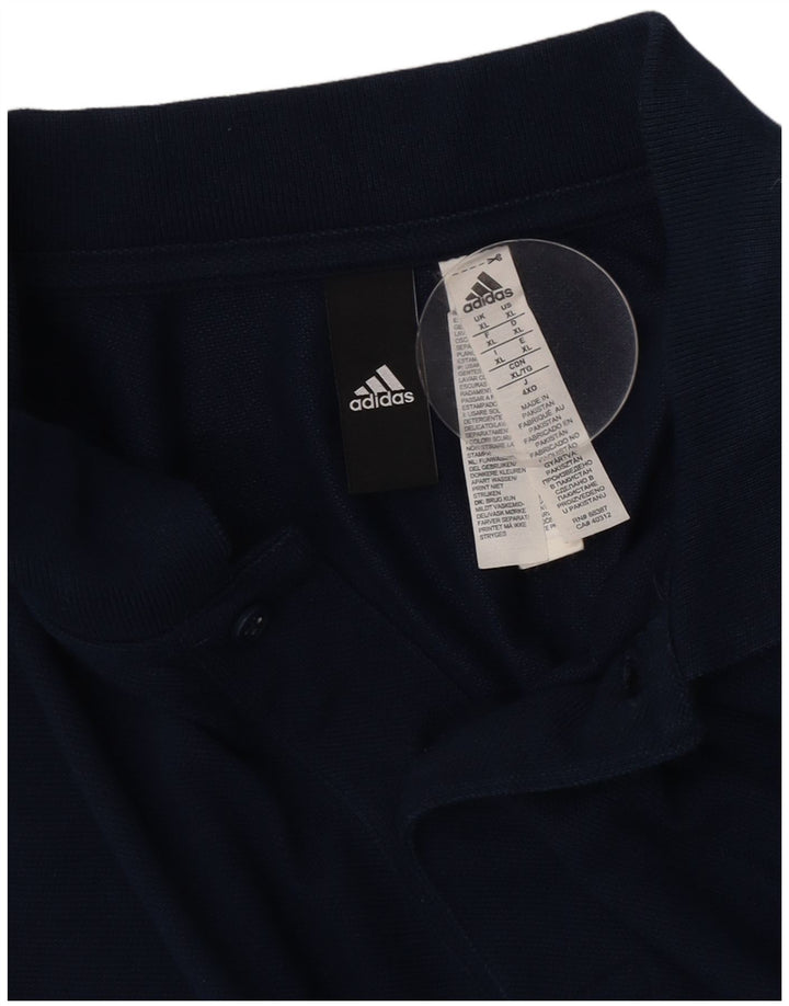 Polo Adidas da uomo XL blu navy