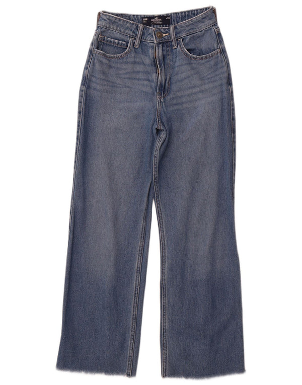 HOLLISTER Jeans larghi da donna a vita alta larghi US 000 2XS W23 L27 Blu