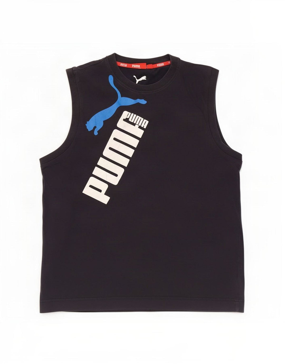 Canotta grafica da uomo Puma Large blu navy