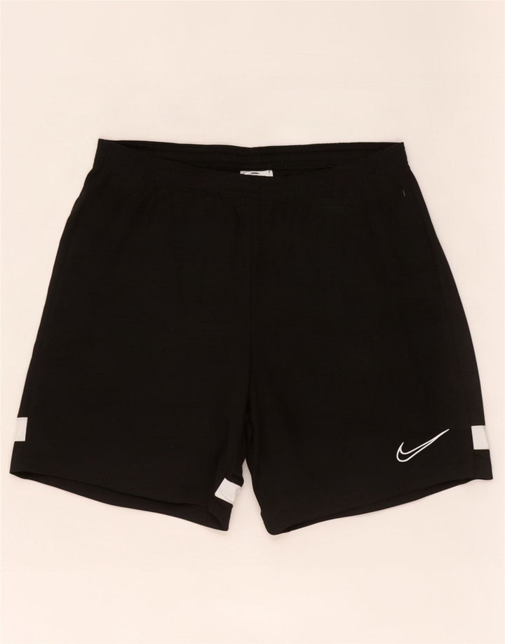 Pantaloncini sportivi Nike Dri Fit da uomo, grandi, in poliestere color block nero