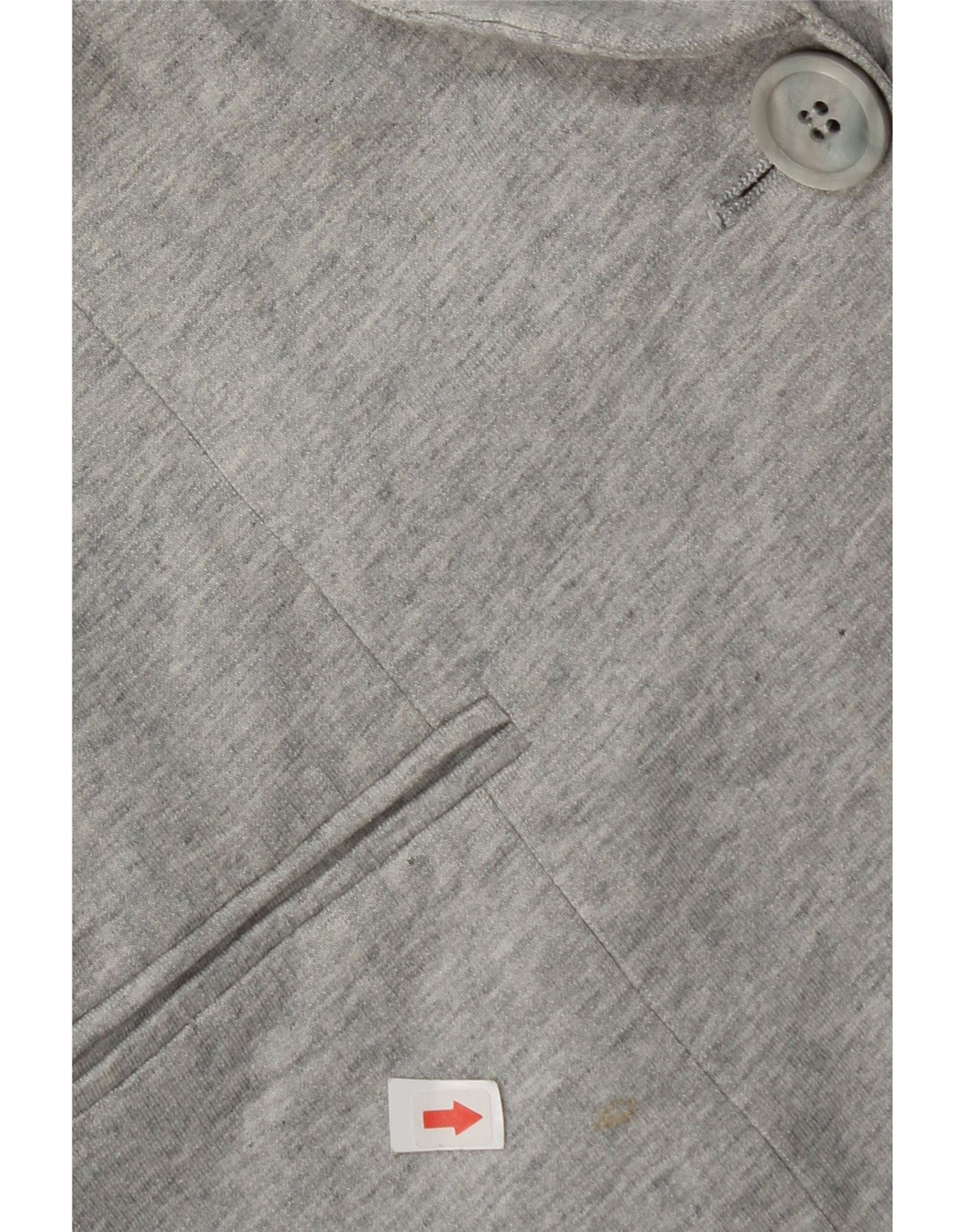 Giacca blazer a 1 bottone da donna Zara UK 14 grande cotone grigio