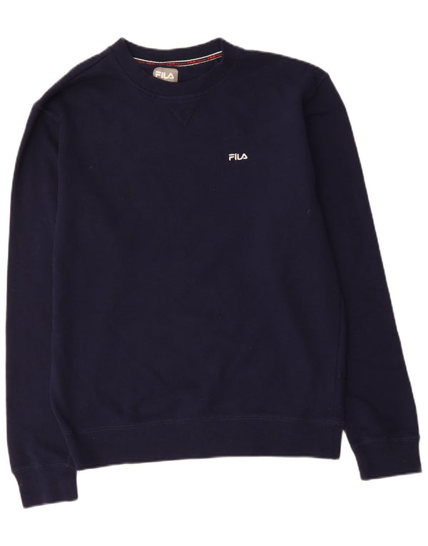FILA Felpa da uomo Maglione grande in cotone blu navy