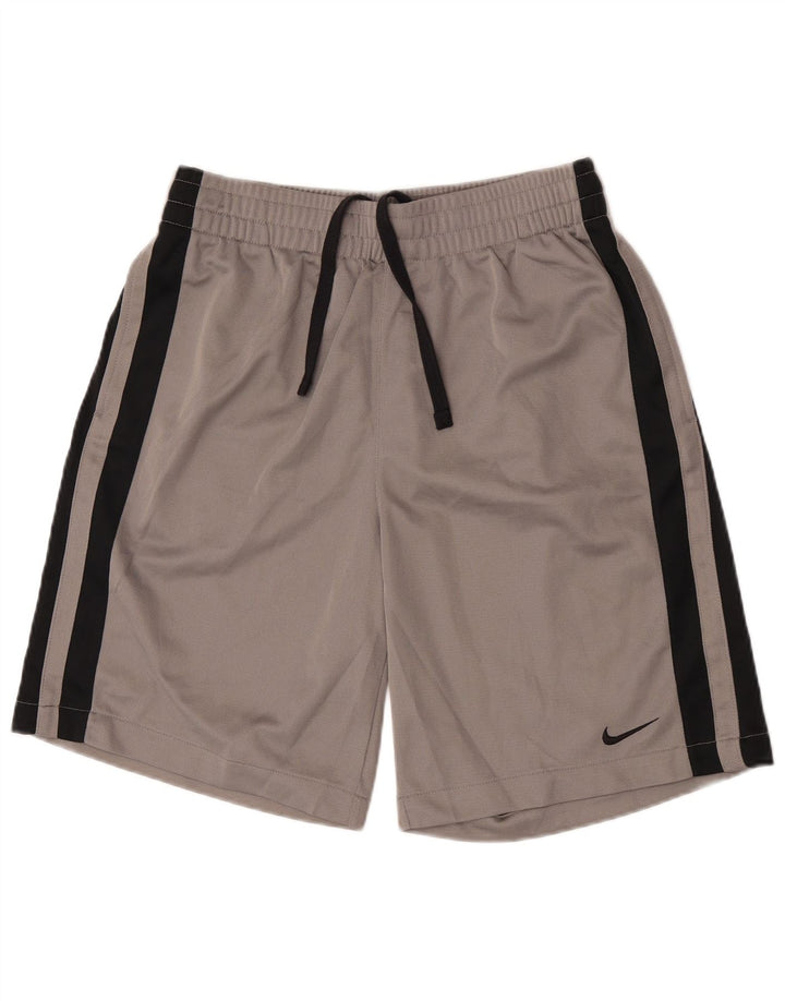 Pantaloncini sportivi Nike da uomo in poliestere grigio medio