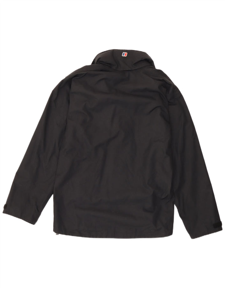 Giacca antipioggia da uomo con cappuccio Berghaus UK 38 nylon nero medio