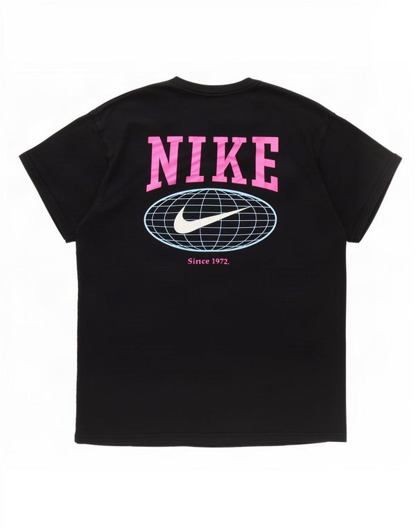 T-shirt grafica da uomo Nike Top in cotone nero medio