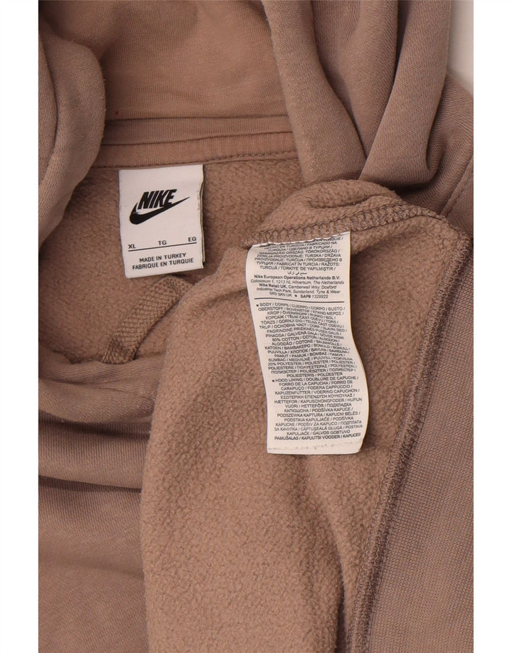 Felpa con cappuccio da uomo Nike XL in cotone grigio