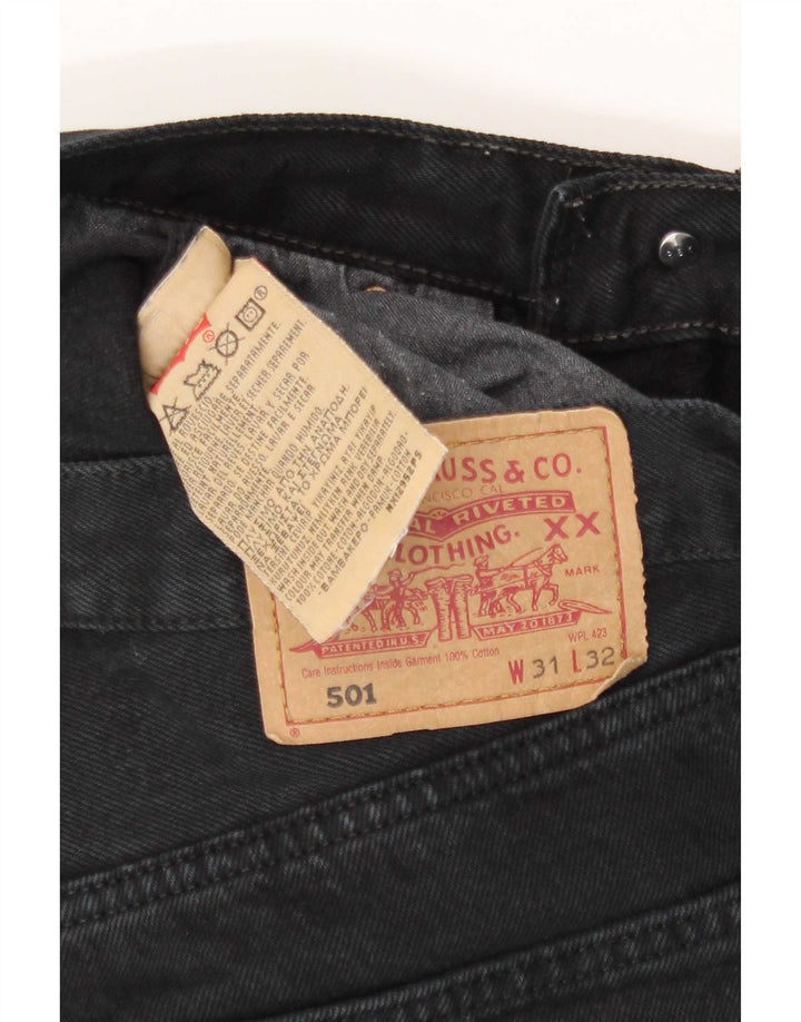 Levi's Uomo 501 Jeans dritti W31 L32 Cotone Nero