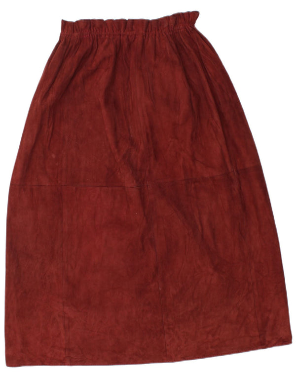 Vintage Womens A-Line Skirt W32 Large Burgundy