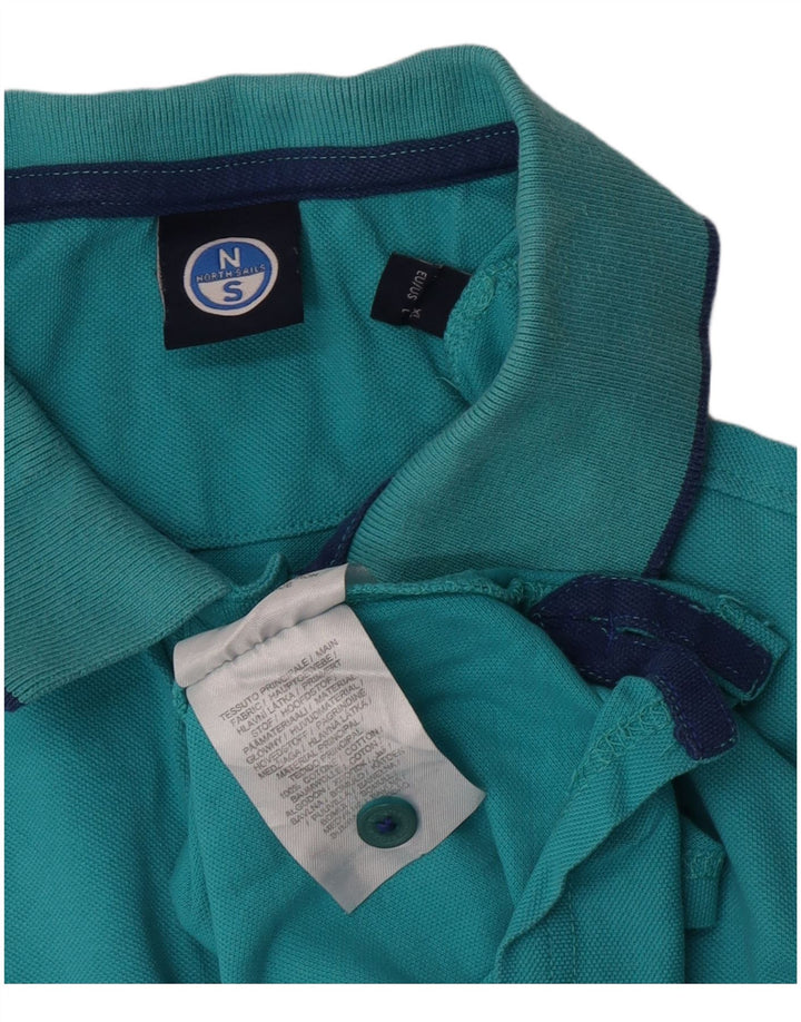 Polo da uomo North Sails Large in cotone blu