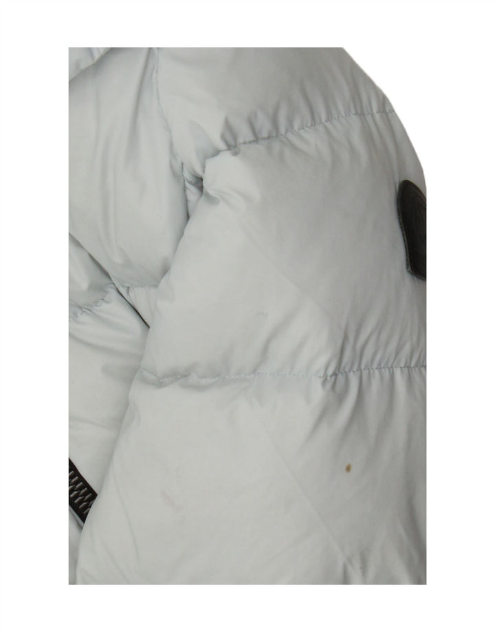 Giacca imbottita con cappuccio da donna Superdry UK 8 Small nylon blu