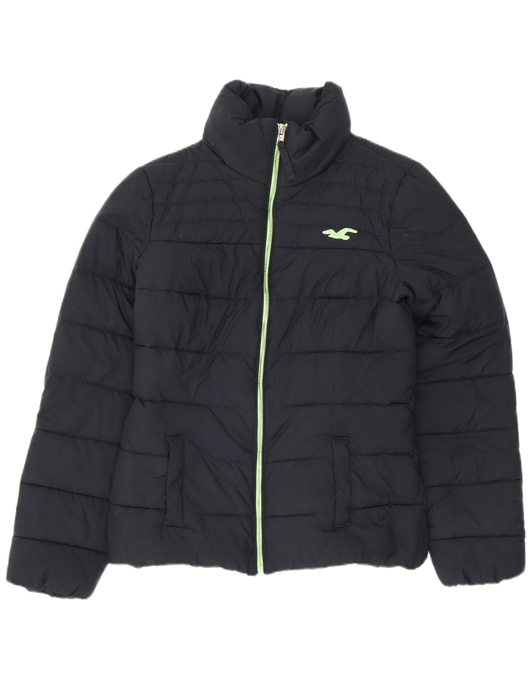 Giacca imbottita Sherpa da donna Hollister UK 10 Small Poliestere blu navy