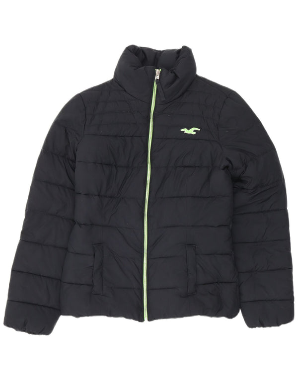 Giacca imbottita Sherpa da donna Hollister UK 10 Small Poliestere blu navy