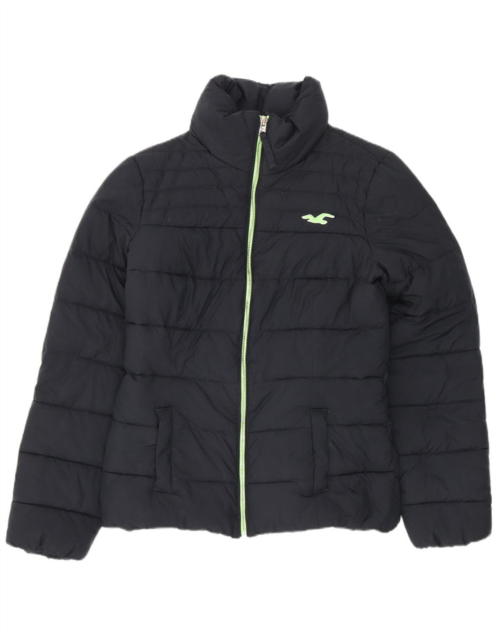 Giacca imbottita Sherpa da donna Hollister UK 10 Small Poliestere blu navy