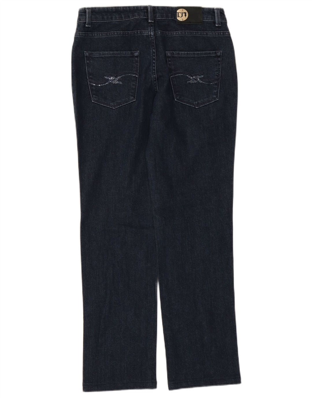 Jeans Straight Donna Trussardi W30 L30 Blu Cotone