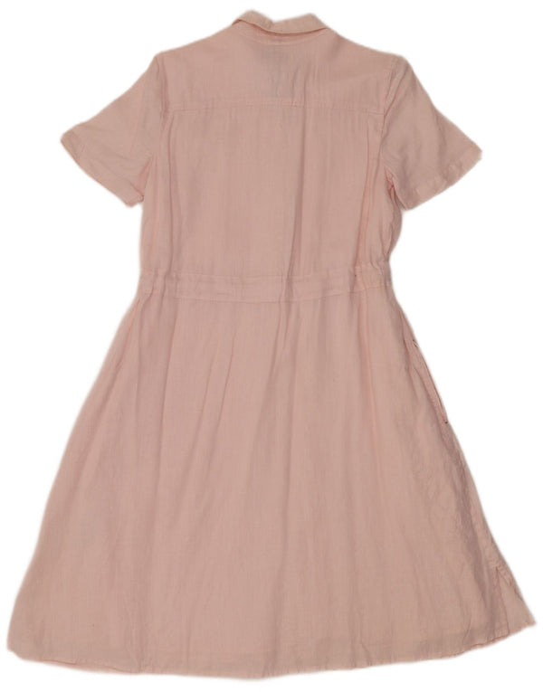 Abito maxi da donna Tommy Hilfiger UK 4 XS lino rosa