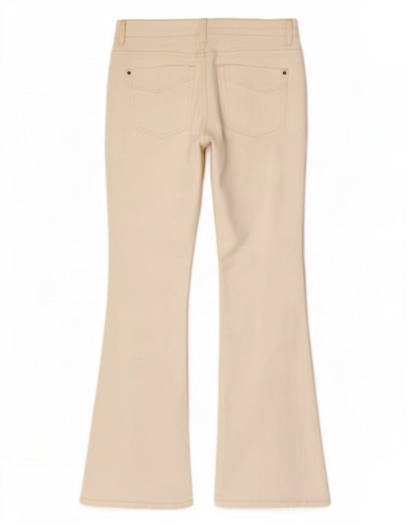 Jeans svasati Jessie da donna Topshop W28 L30 cotone bianco sporco
