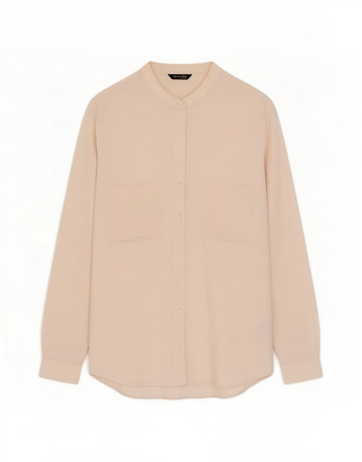 Camicia overshirt da donna Massimo Dutti EU 38 Small Beige