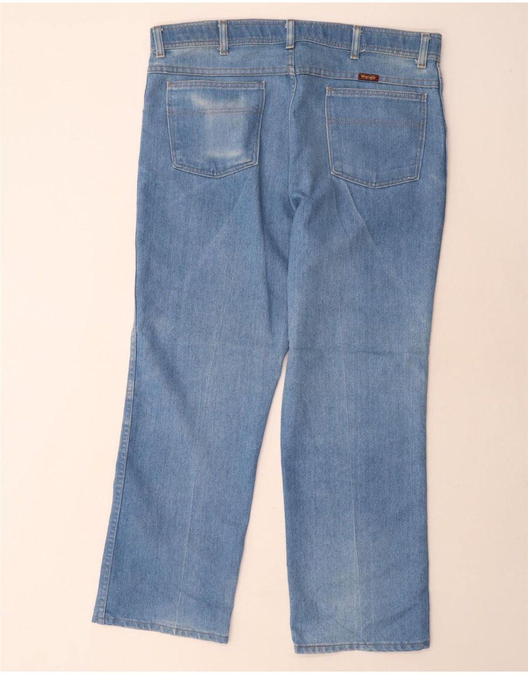 Jeans dritti da uomo vestibilità regolare WRANGLER W38 L29 poliestere blu