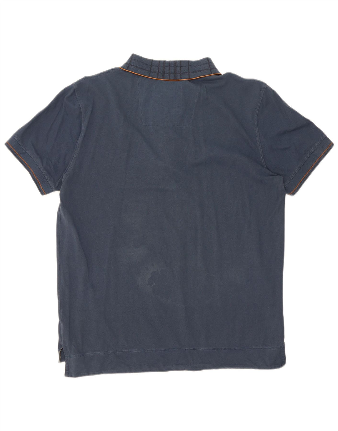 Polo Hugo Boss da uomo vestibilità regolare in cotone a quadri blu navy medio