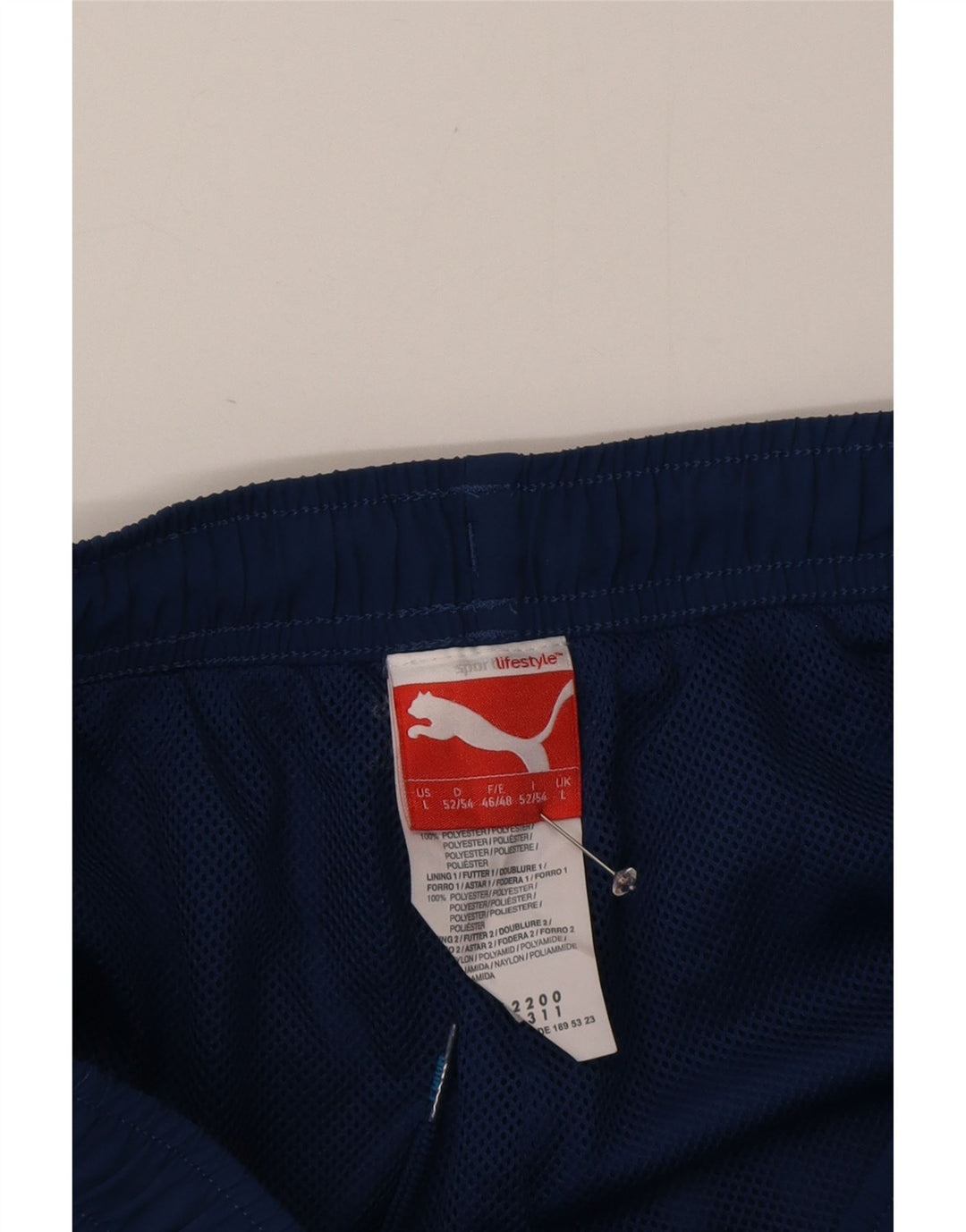 Puma Pantaloni da tuta con grafica da uomo Joggers Large Blu in poliestere