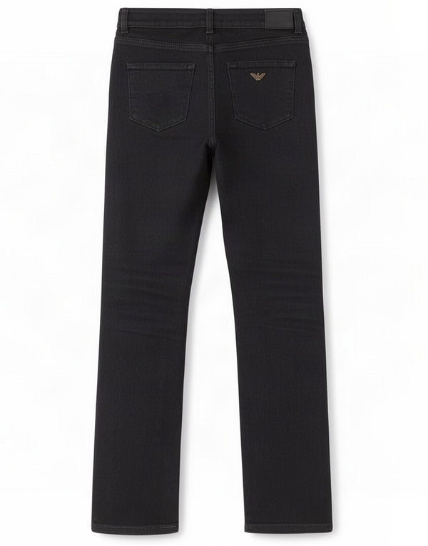 Armani Jeans dritti da donna W26 L27 Cotone nero