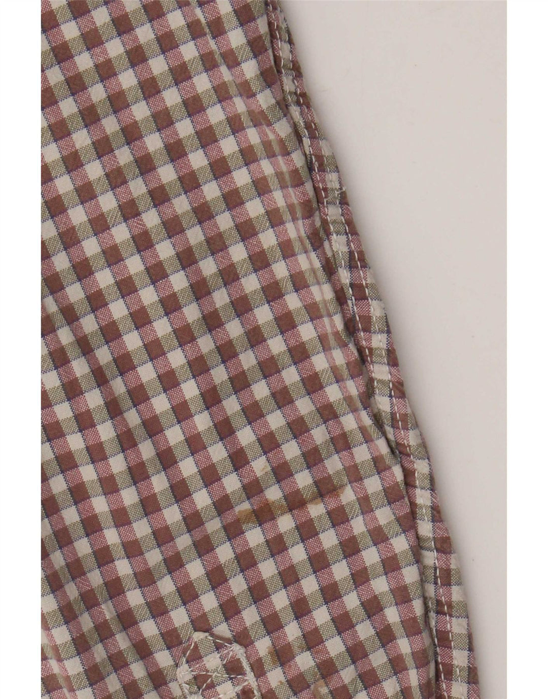 Camicia da uomo Fat Face Large in cotone a quadretti marrone