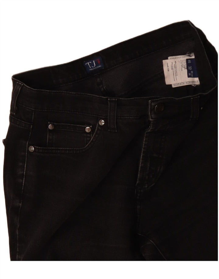 Jeans Dritti Donna TRUSSARDI W30 L27 Cotone Nero