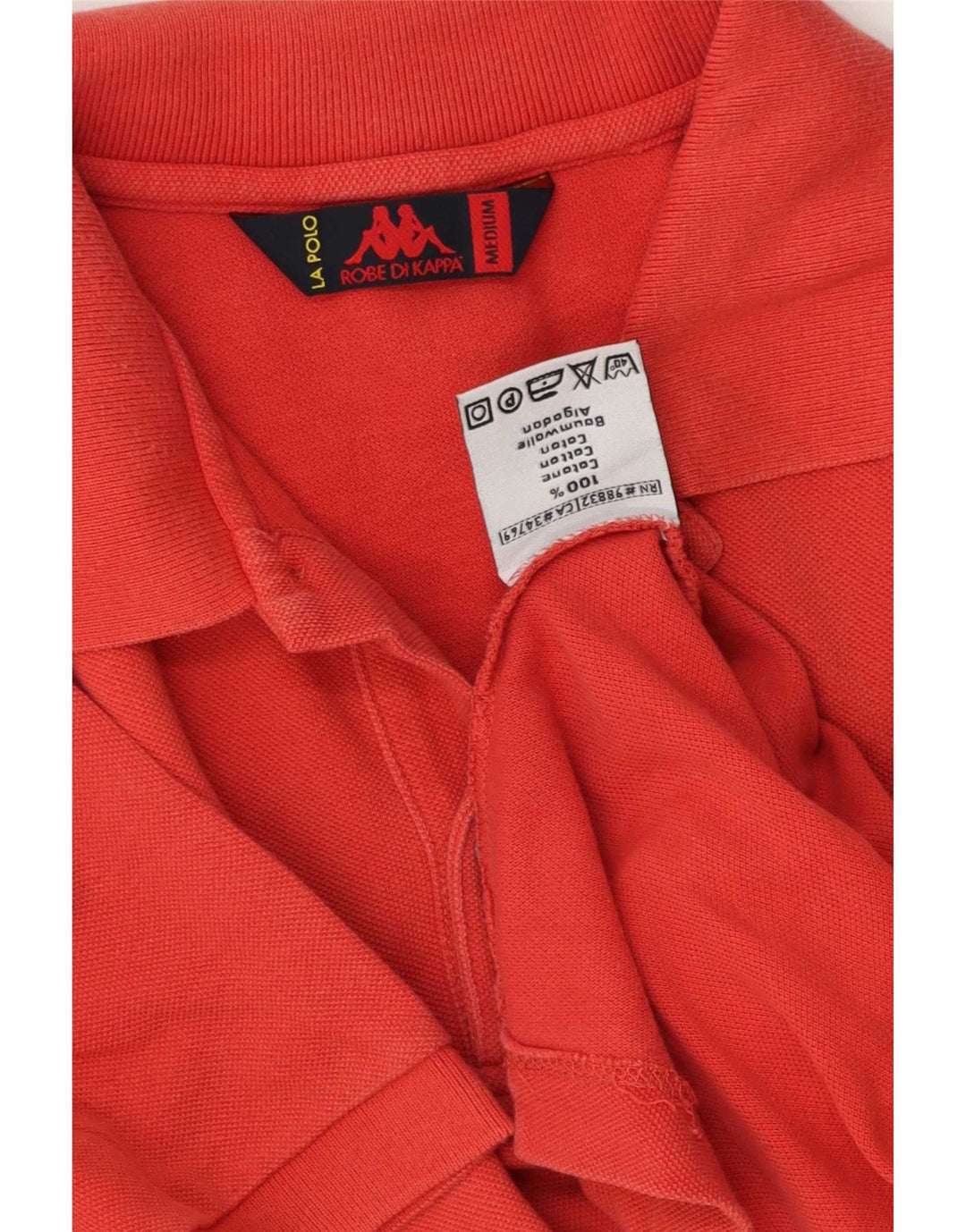 Polo Kappa Uomo Rosso Medio In Cotone