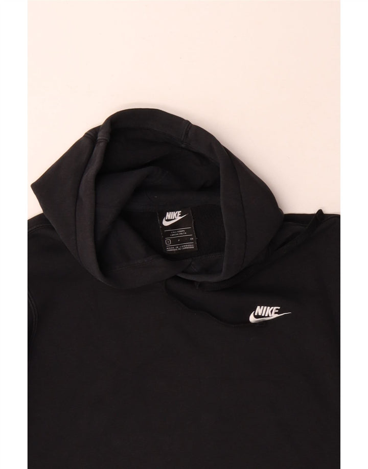Felpa con cappuccio da uomo Nike Small in cotone nero