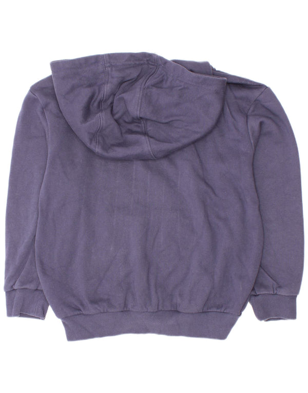 Felpa con cappuccio da ragazzo Adidas 6-7 anni in cotone blu navy