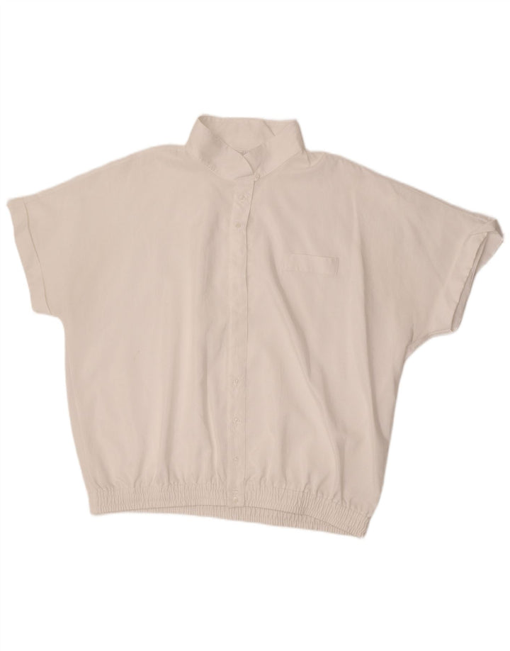 Camicia a maniche corte oversize da donna Lady Joy EU 44 XL Bianca