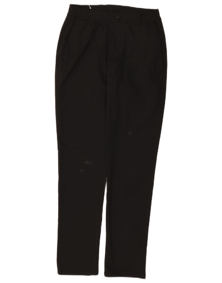 Pantaloni chino slim da uomo Zara piccoli W30 L29 poliestere nero