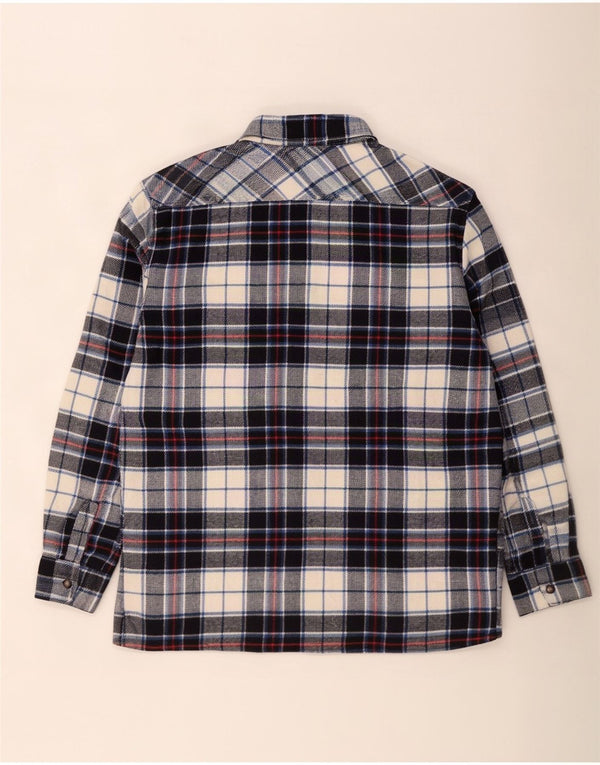 Vintage Mens Flannel Shirt Size 42 Large Multicoloured Plaid Acrylic