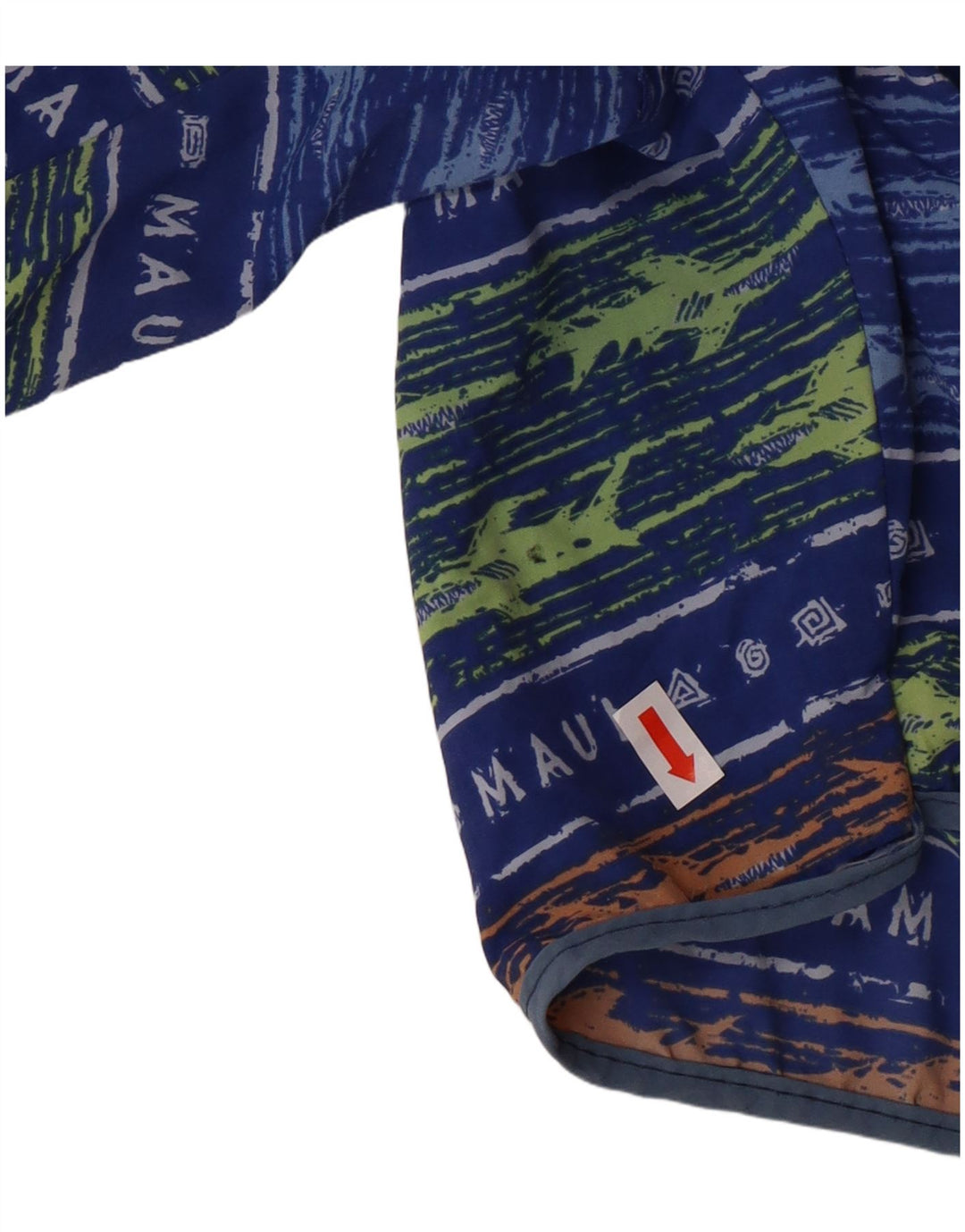 MAUI AND SONS Pantaloncini da bagno da uomo piccoli in poliammide a righe blu